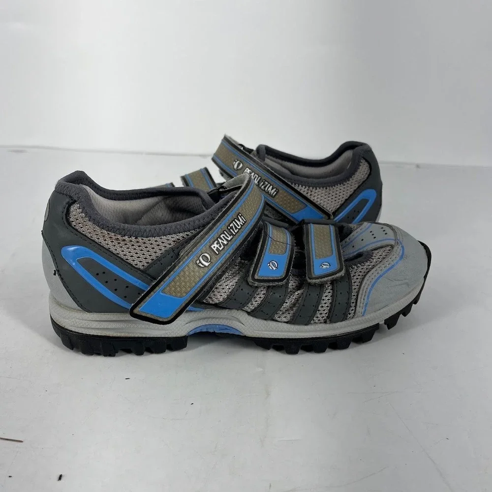Pearl Izumi Drift W Womens Mountain Bike Spin Shoes Grey Blue 5788 EUR 40 US 8.5